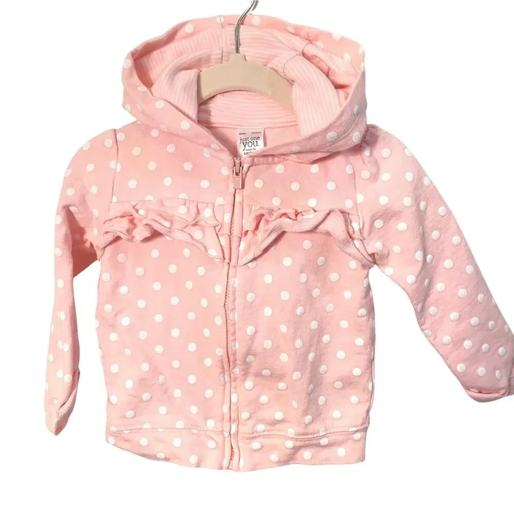 Little girls polka dot jacket 12m
